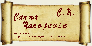 Čarna Marojević vizit kartica